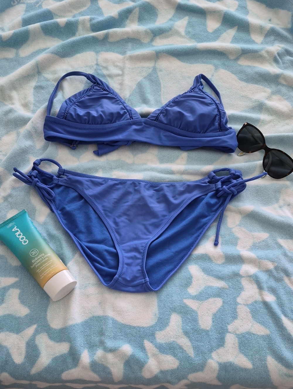 Raisins Blue Two-Piece Bikini Set